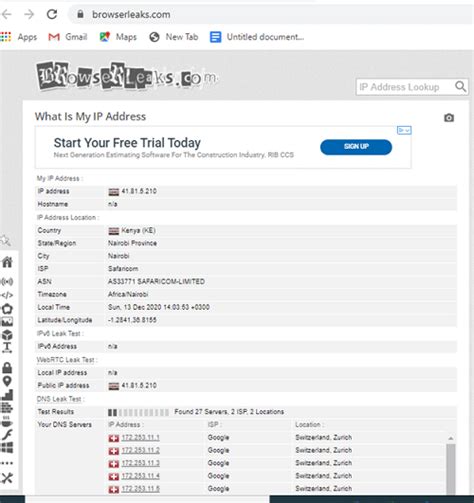 fake ip leak|Browserleaks